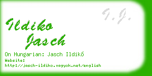 ildiko jasch business card